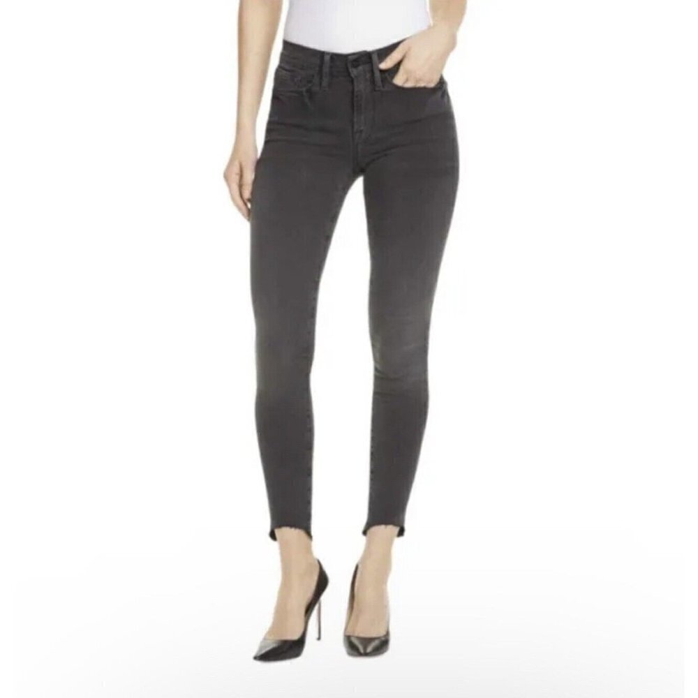 FRAME DENIM LE SKINNY DE JEANNE Ankle Jeans Delmar black Size 30